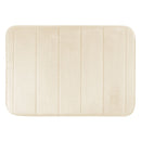 Tapete Ultra Absorvente 60x40cm Soft Antiderrapante 100% Poliéster Off White